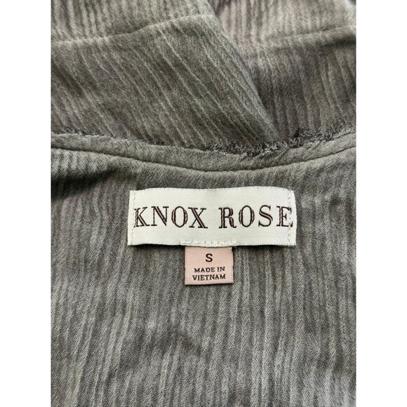 NEW Knox Rose Womens Size S Gray Tiered Sleeveless Top Boho Peasant Beach Summer - Picture 6 of 7